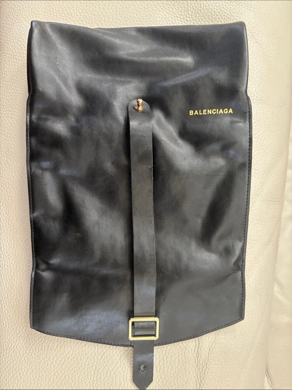 Balenciaga compact leather